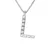 Collar ABC Diamonds 0,05 Cts letter “L” 18K wit