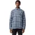 Lacoste Geruit herenoverhemd met lange mouwen (Methylblauw)