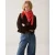 Summum triangle scarf Hairy koraalrood