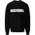 Dsquared2 Cool Fit Sketch Logo Zwarte Trui Met Ronde Hals