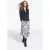 The Kooples Romantic Garden Long Skirt Black White