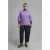 Mat Fashion Plus Size wollen gebreide trui – lila