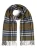 Finshley & Harding Sjaal  marine / lichtgrijs / olijfgroen / zwart