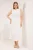Trendyol Curve Dames Wit Gestructureerd Maxi Kort Casual A-lijn Grote maten Jurk