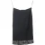 Herve Leger knielange rok met versierde zoom in zwart rayon