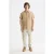 Scotch & Soda Core Seasonal – Regular-fit Short-sleeved Linen Shirt Tannin