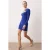 TRENDYOLMİLLA Dames Blauw Effen Kort / Mini Lang Stijlvol/Avond Bodycon Jurken