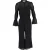 Michael Kors jumpsuit met geplooide mouwen in zwart polyester