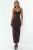 Mouwloze midi-slipdress