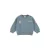 Dirkje rechtvallende sweater met backprint – blauw