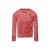 Koko Noko fluwelen rechtvallende longsleeve met print – rood