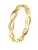 Hey Happiness Ring ‘Double Helix’  goud