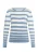 usha Gebreide trui Dames Denimblauw wolwit