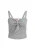 Mymo Ribgebreide top met bandjes Dames grijs melange