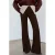 Mango flared broek – bruin