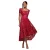 Asymmetrische Midi Strak Lacedress met Festonnekraag Dames Goddiva