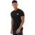 Aquascutum Herren London Borstlogo Crew Neck T-Shirt (Zwart/Wit)