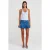 Mid-waisted mini denim schaterrok