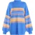 IZIA Jumper Dames Blauw Veelkleurig
