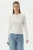 Geribbelde Rundhals Lange Mouw Blouse