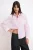 TRENDYOLMİLLA Dames Roze Gestreept Lang Oversized Overhemden
