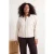 Trendyol Curve Dames Ecru Effen Lang Oversized Grote maten Blazers