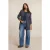 River Woods Long Dotted V-neck Cardigan Blue