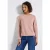 Street One Dames Sweater met ronde hals in Roze
