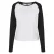 Dames-T-shirt met lange mouwen Urban Classics contrast raglan (GT)