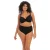 Elomi high waist crochet bikinibroekje Bazaruto zwart