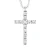 Kruis ketting Diamonds 0.070 Cts White Gold