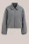 WE Fashion – Dames jack met wollen look – Relaxed Fit – Grijs –