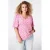 MS Mode kanten top Plus Size met print – roze