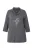 Ulla Popken Shirt  basaltgrijs / wit