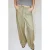 Mango straight leg broek met linnen – lichtkaki