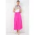 Hoge Taille Maxi Rok met Rimpeldetail