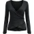 Elegante top met lange mouwen en overslag aan de voorkant
