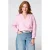 MS Mode top met borduursels Plus Size – roze