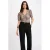 Morgan top met panterprint ecru