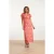 Smashed Lemon 25026 maxi jurk met v-hals met fruitprint |
