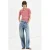 Mango polo met krijtstreep – rood