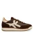 Manfield leren sneakers bruin