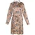 Mucho Gusto Dress Avignon Leopard White Collar Beige