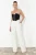 TRENDYOLMİLLA Dames Zwart Effen Mouwloos Getailleerd Blouses