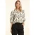Sandy Dune geborduurde blouse in zand en zwart