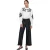 Only Dames/Dames Faux Leren Wijde Pijp Palazzo Broek (Zwart)