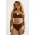 BEACHWAVE seersucker omslag bikinibroekje met lurex donkerbruin