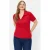 Trendyol Curve Dames Rood Effen Kort Getailleerd Grote maten Blouses