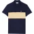 Lacoste Heren Colour Block Pique Stretch Poloshirt (Marine/Beige)