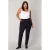 Base Level Curvy jersey broek Yoella donkerblauw